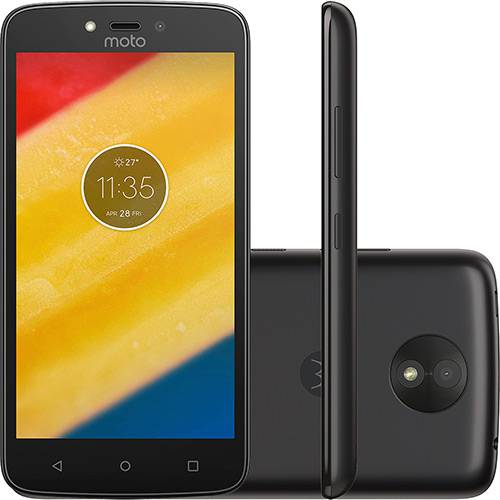 Tamanhos, Medidas e Dimensões do produto Smartphone Motorola Moto C Plus Dual Chip Android 7.0 Nougat Tela 5" Quad-Core 1.3GHz 8GB 4G Câmera 8MP - Preto