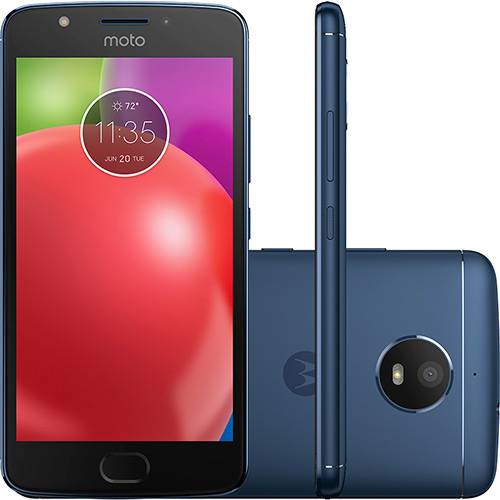 Tamanhos, Medidas e Dimensões do produto Smartphone Motorola Moto E4 Dual Chip Android 7.1.1 Nougat Tela 5" Quad-Core 1.3GHz 16GB 4G Câmera 8MP - Azul Safira