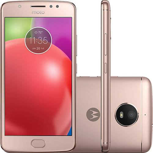 Tamanhos, Medidas e Dimensões do produto Smartphone Motorola Moto E4 Dual Chip Android 7.1 Tela 5" Quad-Core 16GB 4G Wi-Fi Câmera 8MP - Ouro Rosê