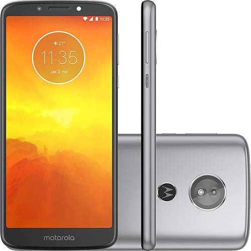 Tamanhos, Medidas e Dimensões do produto Smartphone Motorola Moto E5 32GB Nano Chip Android Tela 5.7" Qualcomm Snapdragon 425 4G Wi-Fi Câmera 13MP - Platino