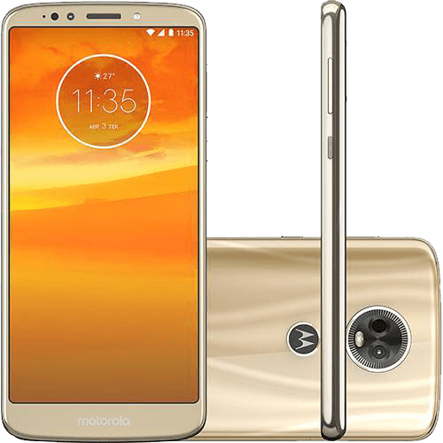 Tamanhos, Medidas e Dimensões do produto Smartphone Motorola Moto E5 Plus Dual Chip Android Oreo - 8.0 Tela 6" Quad-Core 1.4 GHz 16GB 4G Câmera 12MP - Ouro