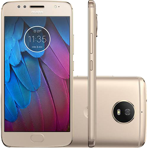 Tamanhos, Medidas e Dimensões do produto Smartphone Motorola Moto G 5S Dual Chip Android 7.1.1 Nougat Tela 5.2" Snapdragon 430 32GB 4G Câmera 16MP - Dourado