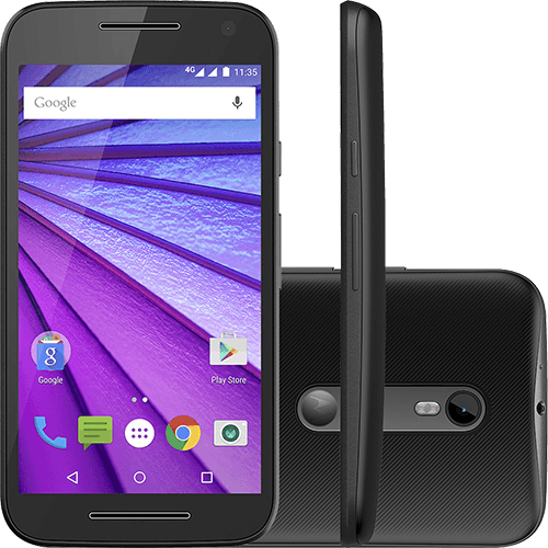 Tamanhos, Medidas e Dimensões do produto Smartphone Motorola Moto G (3ª Geração) Dual Chip Android 5.1 Tela 5" 8GB 4G Câmera 13MP - Preto