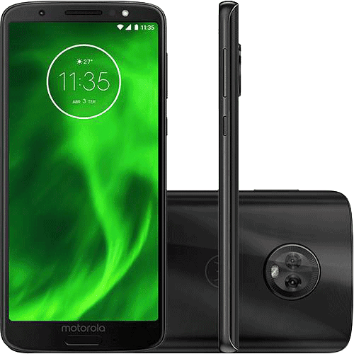 Tamanhos, Medidas e Dimensões do produto Smartphone Motorola Moto G6 64GB Dual Chip Android Oreo - 8.0 Tela 5.7" Octa-Core 1.8 GHz 4G Câmera 12 + 5MP (Dual Traseira) - Preto