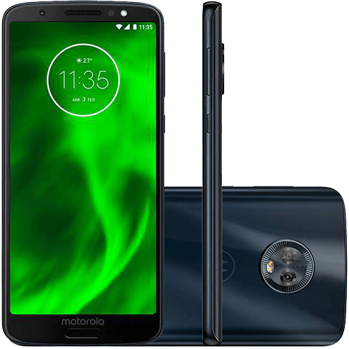 Tamanhos, Medidas e Dimensões do produto Smartphone Motorola Moto G6 32GB Dual Chip Android Oreo - 8.0 Tela 5.7" Octa-Core 1.8 GHz 4G Câmera 12 + 5MP (Dual Traseira) - Índigo