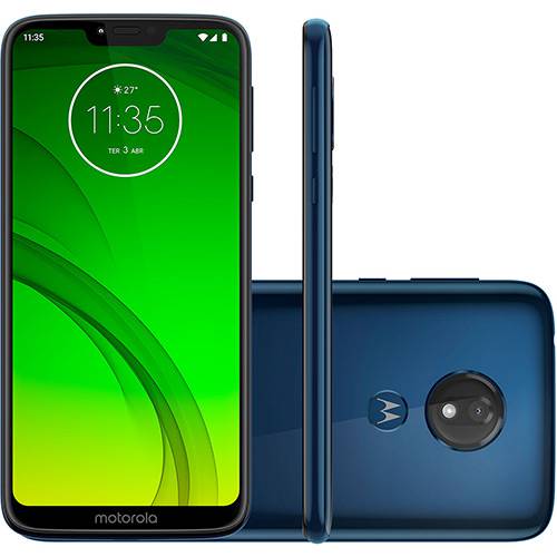 Tamanhos, Medidas e Dimensões do produto Smartphone Motorola Moto G7 Power 32GB Dual Chip Android Pie - 9.0 Tela 6.2" 1.8 GHz Octa-Core 4G Câmera 12MP - Azul Navy
