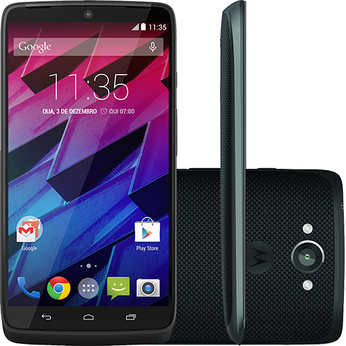 Tamanhos, Medidas e Dimensões do produto Smartphone Motorola Moto Maxx Android 4.4 Tela 5.2" 64GB Câmera 21MP - Preto
