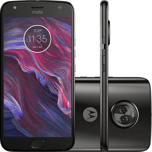 Tamanhos, Medidas e Dimensões do produto Smartphone Motorola Moto X4 Dual Cam Android 7.0 Tela 5.2" Octa-Core 32GB Wi Fi 4G Câmera 12MP - Preto