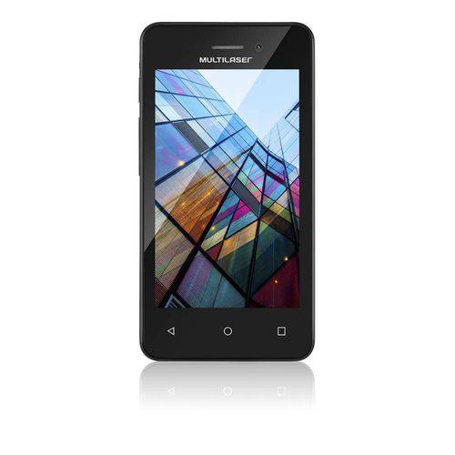 Tamanhos, Medidas e Dimensões do produto Smartphone Multilaser Ms40s Preto 4" Câmera 3 Mp + 5 Mp 3g Quad Core 8gb Android 6.0 - P9025