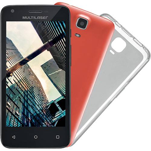 Tamanhos, Medidas e Dimensões do produto Smartphone Multilaser MS45S Dual Chip Android 5.1 Tela 4.5" 8GB Wi-Fi 3G Câmera 5MP - Preto