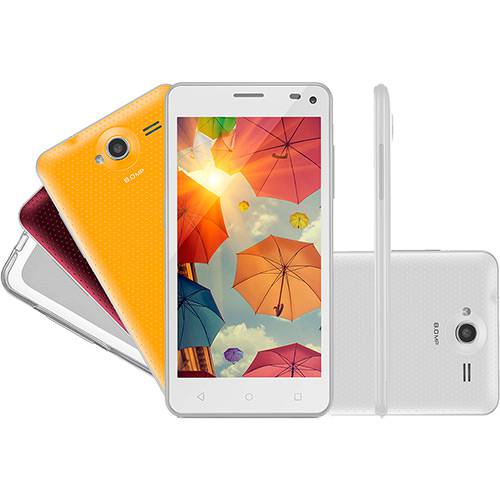Tamanhos, Medidas e Dimensões do produto Smartphone Multilaser Ms50 Colors Dual Chip Android 5" Quad-Core 4 8GB 3G 8MP + 3 Cases - Branco