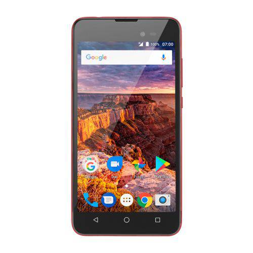 Tamanhos, Medidas e Dimensões do produto Smartphone Multilaser MS50L 3G QuadCore 1GB RAM Tela 5 Dual Chip Android 7 Vermelho - P9053