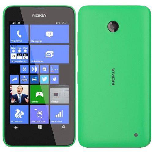 Tamanhos, Medidas e Dimensões do produto Smartphone Nokia N635 Lumia Windows 8 com 8GB Câmera 5MP - Verde