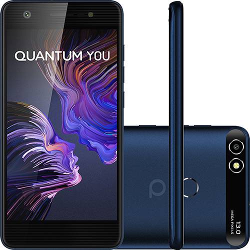 Tamanhos, Medidas e Dimensões do produto Smartphone Positivo Quantum You Dual Chip Android 7.0 Tela 5" Quad Core 32GB 4G Câmera 13MP - Azul