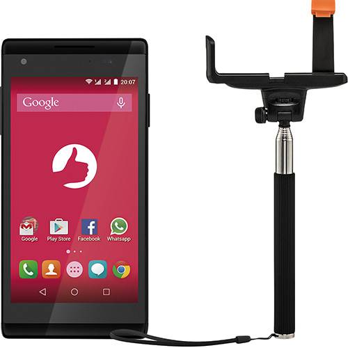 Tamanhos, Medidas e Dimensões do produto Smartphone Positivo S455 Android 5.0 Wi-Fi 3G 5MP 8GB Desbloqueado Oi Bastão de Selfie - Preto