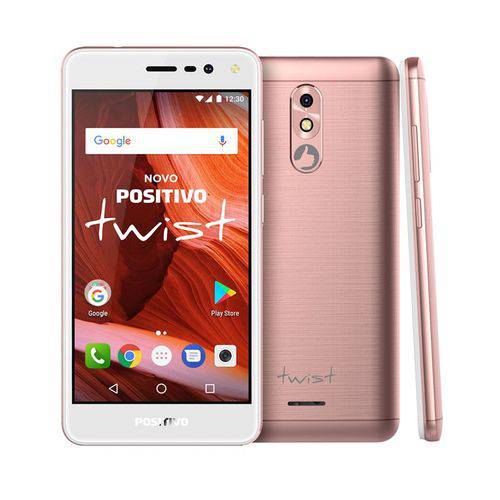 Tamanhos, Medidas e Dimensões do produto Smartphone Positivo Twist S511 - Android 7.0 3G 5" 16GB Câmera 8MP - Rosa