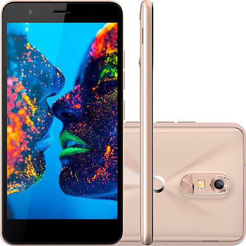 Tamanhos, Medidas e Dimensões do produto Smartphone Quantum Dual Chip Müv Desbloqueado Android Tela 5.5" 16GB 3G/4G/Wi-Fi Câmera 13MP Mirage Gold - Dourado