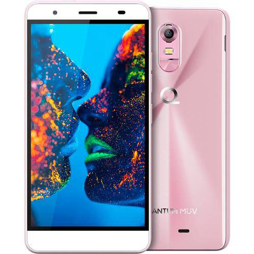 Tamanhos, Medidas e Dimensões do produto Smartphone Quantum Dual Chip Müv Pro Desbloqueado Android Tela 5.5" 16GB 3G/4G/Wi-Fi Câmera 16MP Cherry Blossom - Rosê