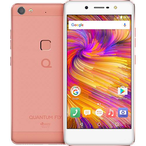 Tamanhos, Medidas e Dimensões do produto Smartphone Quantum Fly Dual Chip Android 6.0 Tela 5.2" Deca-Core 2.1 GHz 32GB 4G Câmera 16MP - Rosa
