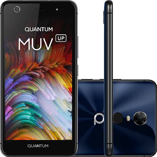 Tamanhos, Medidas e Dimensões do produto Smartphone Quantum Muv Up (Q13) Dual Chip Android 7.0 Tela 5.5" Octa Core 32GB 4G Wi-Fi Câmera 13MP - Azul