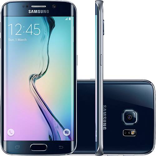 Tamanhos, Medidas e Dimensões do produto Smartphone Samsung G925i Galaxy S6 Edge Desbloqueado Vivo Android 5.0 Tela 5.1" 64GB 4G 16MP - Preto