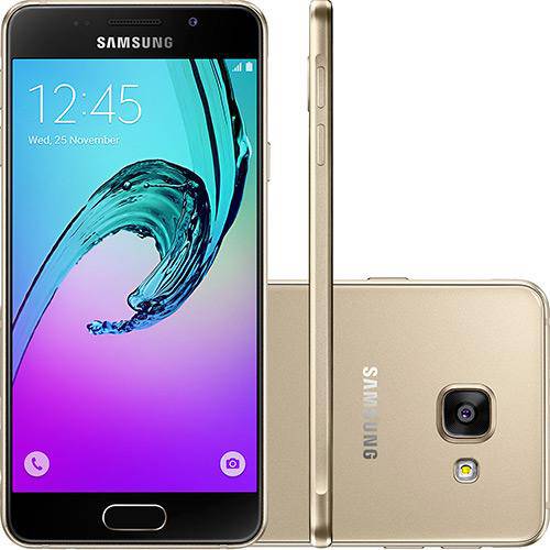 Tamanhos, Medidas e Dimensões do produto Smartphone Samsung Galaxy A3 2016 - Dourado