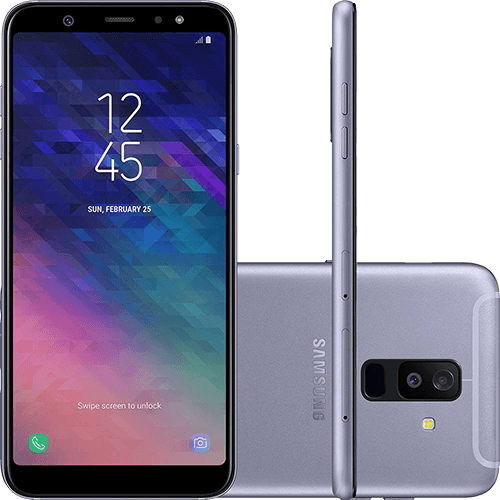 Tamanhos, Medidas e Dimensões do produto Smartphone Samsung Galaxy A6+ Dual Chip Android 8.0 Tela 6" Octa-Core 1.8GHz 64GB 4G Câmera 16MP F1.7 + 5MP F1.9 (Dual Cam) - Prata