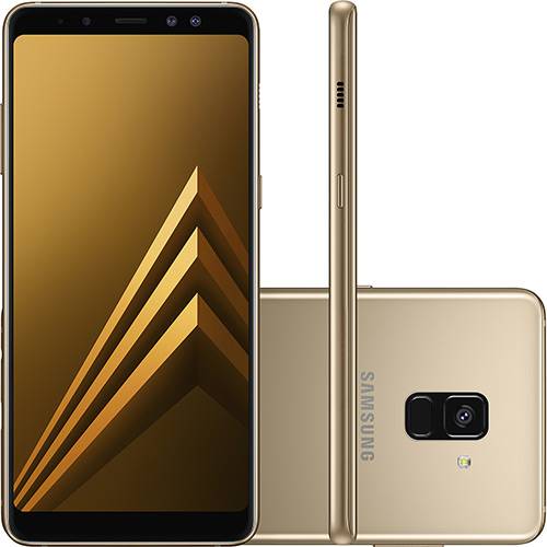 Tamanhos, Medidas e Dimensões do produto Smartphone Samsung Galaxy A8 Plus Dual Chip Android 7.1 Tela 6" Octa-Core 2.2GHz 64GB 4G Câmera 16MP - Dourado