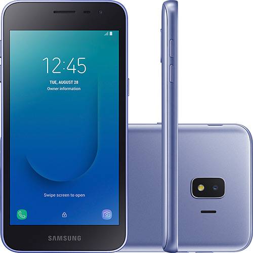 Tamanhos, Medidas e Dimensões do produto Smartphone Samsung Galaxy J2 Core 16GB Dual Chip Android 8.1 Tela 5" Quad-Core 1.4GHz 4G Câmera 8MP - Prata