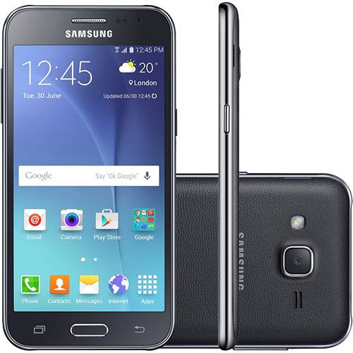 Tamanhos, Medidas e Dimensões do produto Smartphone Samsung Galaxy J2 Dual Chip Android 5.1 Tela 4.7" 8GB 4G Wi-Fi Câmera 5MP - Preto