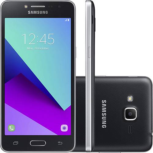 Tamanhos, Medidas e Dimensões do produto Smartphone Samsung Galaxy J2 Prime TV Dual Chip Android 6.0 Tela 5" Quad-Core 1.4 GHz 16GB 4G Câmera 8MP - Preto