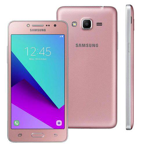 Tamanhos, Medidas e Dimensões do produto Smartphone Samsung Galaxy J2 Prime TV Dual Chip Android Tela 5" 8GB 4G Câmera 8MP - Rosê