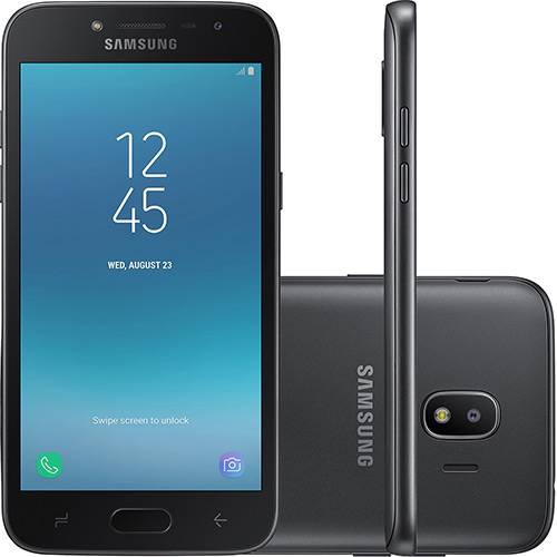 Tamanhos, Medidas e Dimensões do produto Smartphone Samsung Galaxy J2 Pro Dual Chip Android 7.1 Tela 5" Quad-Core 1.4GHz 16GB 4G Câmera 8MP - Preto