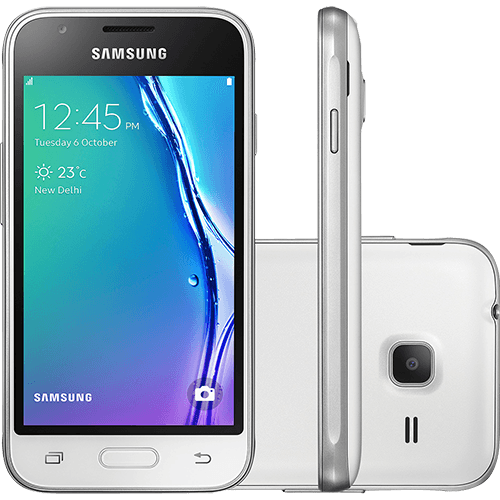 Tamanhos, Medidas e Dimensões do produto Smartphone Samsung Galaxy J1 Mini Dual Chip Android 5.1 Tela 4" 8GB 3G Wi-Fi Câmera 5MP - Branco