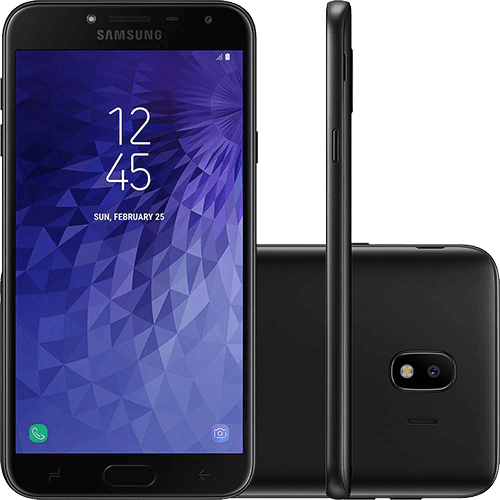 Tamanhos, Medidas e Dimensões do produto Smartphone Samsung Galaxy J4 16GB Dual Chip Android 8.0 Tela 5.5" Quad-Core 1.4GHz 16GB 4G Câmera 13MP - Preto