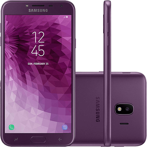 Tamanhos, Medidas e Dimensões do produto Smartphone Samsung Galaxy J4 32GB Dual Chip Android 8.0 Tela 5.5" Quad-Core 1.4GHz 4G Câmera 13MP - Violeta