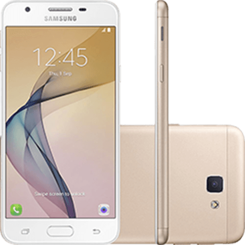 Tamanhos, Medidas e Dimensões do produto Smartphone Samsung Galaxy J5 Prime Dual Chip Android 6.0 Tela 5" Quad-Core 1.4 GHz 32GB 4G Wi-Fi Câmera 13MP com Leitor de Digital - Dourado