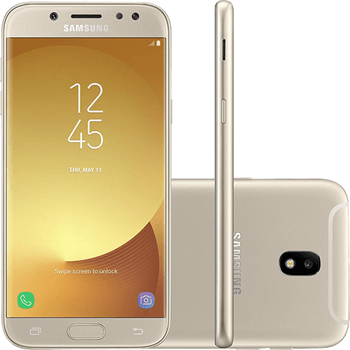 Tamanhos, Medidas e Dimensões do produto Smartphone Samsung Galaxy J5 Pro Dual Chip Android 7.0 Tela 5,2" Octa-Core 1.6 GHz 32GB 4G Câmera 13MP - Dourado