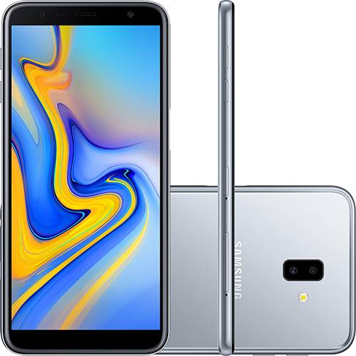 Tamanhos, Medidas e Dimensões do produto Smartphone Samsung Galaxy J6+ 32GB Dual Chip Android Tela Infinita 6" Quad-Core 1.4GHz 4G Câmera 13 + 5MP (Traseira) - Prata