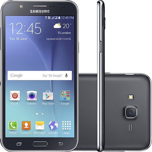 Tamanhos, Medidas e Dimensões do produto Smartphone Samsung Galaxy J7 Duos Dual Chip Android 5.1 Tela 5.5" 16GB 4G Câmera 13MP - Preto