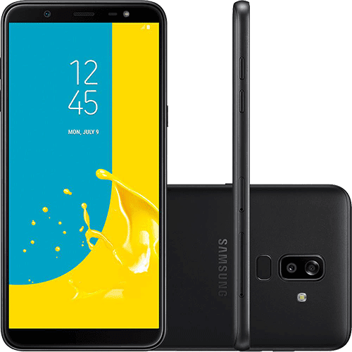 Tamanhos, Medidas e Dimensões do produto Smartphone Samsung Galaxy J8 64GB Dual Chip Android 8.0 Tela 6" Octa-Core 1.8GHz 4G Câmera 16MP F1.7 + 5MP F1.9 (Dual Cam) - Preto