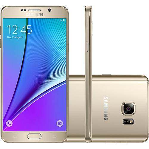 Tamanhos, Medidas e Dimensões do produto Smartphone Samsung Galaxy Note 5 Android 5.1 Tela 5.7" 32GB 4G 16MP Dourado
