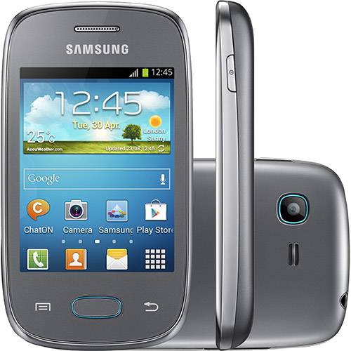 Tamanhos, Medidas e Dimensões do produto Smartphone Samsung Galaxy Pocket Neo S5310 Desbloqueado Android Tela 3"8GB 3G Wi-Fi Câmera 2MP - Prata