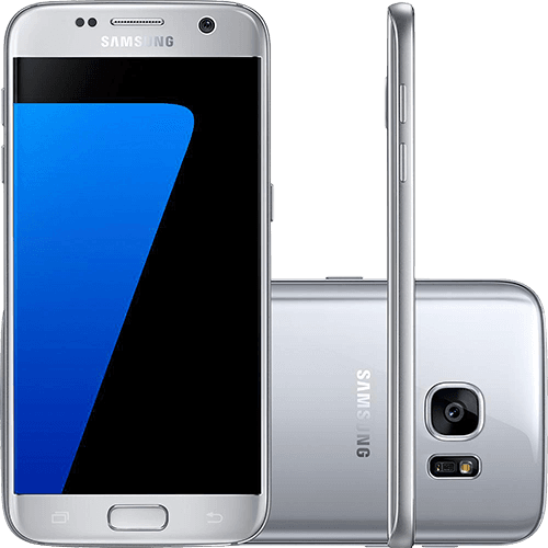 Tamanhos, Medidas e Dimensões do produto Smartphone Samsung Galaxy S7 Android 6.0 Tela 5.1" 32GB 4G Câmera 12MP - Prata