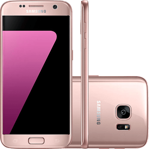 Tamanhos, Medidas e Dimensões do produto Smartphone Samsung Galaxy S7 Android 6.0 Tela 5.1" 32GB Wi-Fi 4G Câmera 12MP - Rosé