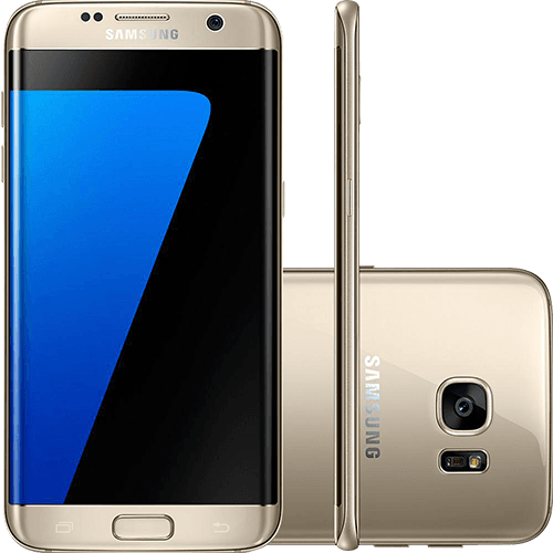 Tamanhos, Medidas e Dimensões do produto Smartphone Samsung Galaxy S7 Edge Android 6.0 Tela 5.5" 32GB 4G Câmera 12MP - Dourado