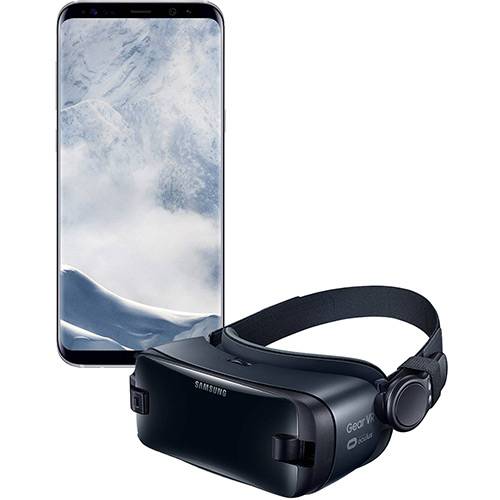 Tamanhos, Medidas e Dimensões do produto Smartphone Samsung Galaxy S8+ 64GB - Prata + Gear VR com Controle 2