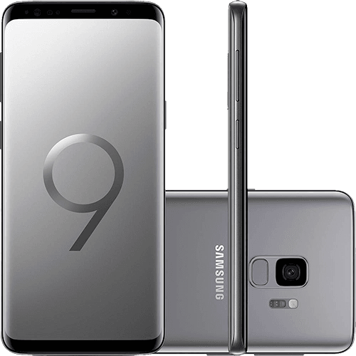Tamanhos, Medidas e Dimensões do produto Smartphone Samsung Galaxy S9 Dual Chip Android 8.0 Tela 5.8" Octa-Core 2.8GHz 128GB 4G Câmera 12MP - Cinza
