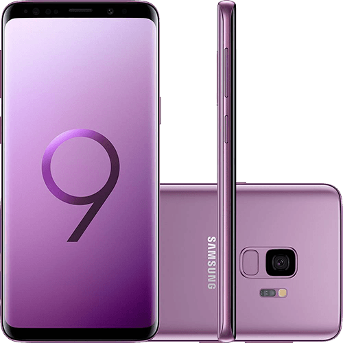 Tamanhos, Medidas e Dimensões do produto Smartphone Samsung Galaxy S9 Dual Chip Android 8.0 Tela 5.8" Octa-Core 2.8GHz 128GB 4G Câmera 12MP - Ultravioleta