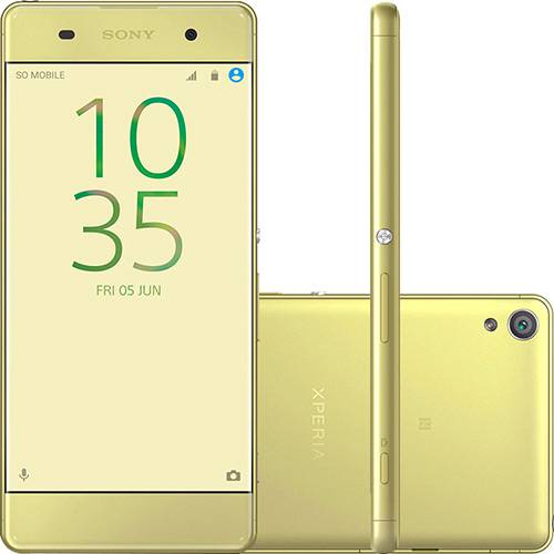 Tamanhos, Medidas e Dimensões do produto Smartphone Sony Xperia XA Dual Chip Android Tela 5" 16GB 4G Câmera 13MP - Verde
